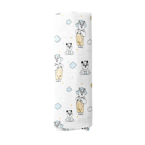 Manta Envolvente de Muselina de Bambú, Toalla de Baño con Capucha para Bebé, Envoltura Suave de Algodón Orgánico para Recién Nacido, Impresión Personalizada, Venta al Por Mayor, Fábrica OEM - Product Image 5