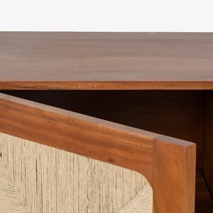 Solid Wood Sideboard <b>Cabinet</b> with <b>Storage</b> Shelves and Drawers Modern Wooden Buffet for <b>Dining</b> <b>Room</b> Living <b>Room</b> Home Furniture - Product Image 3