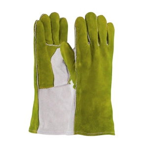 Guantes de Soldadura de Cuero Reforzado, Protección Industrial para las Manos, Forro de Espuma, Guantes para Barbacoa, Horno y Panadería - Product Image 2