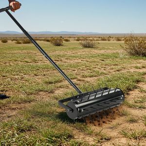 Aeratore Manuale per Prato da 17 Pollici con Manico a T, Attrezzo da Giardino per Aerare l'Erba - Product Image 6