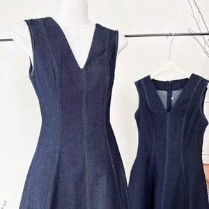 Vestido Midi Personalizable de Lino Liso Vintage con Cintura Imperio, Transpirable, Sin Mangas, Sin Tirantes, Silueta Acampanada para Marcas de Moda - Product Image 6