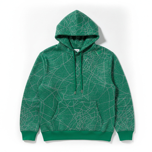 Sudadera con Capucha Personalizada con Logotipo de Araña, 65% Poliéster, 35% Algodón, Forro Polar Grueso, Estilo Vintage, Unisex, Conjunto Deportivo de Invierno - Product Image 3