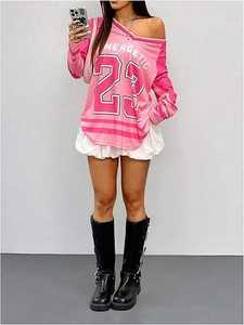 Maillots de baseball roses respirants et à séchage rapide pour femmes, tenues de softball pour le jour du match, fabriqués au Pakistan, cadeaux idéaux pour la journée. - Product Image 5