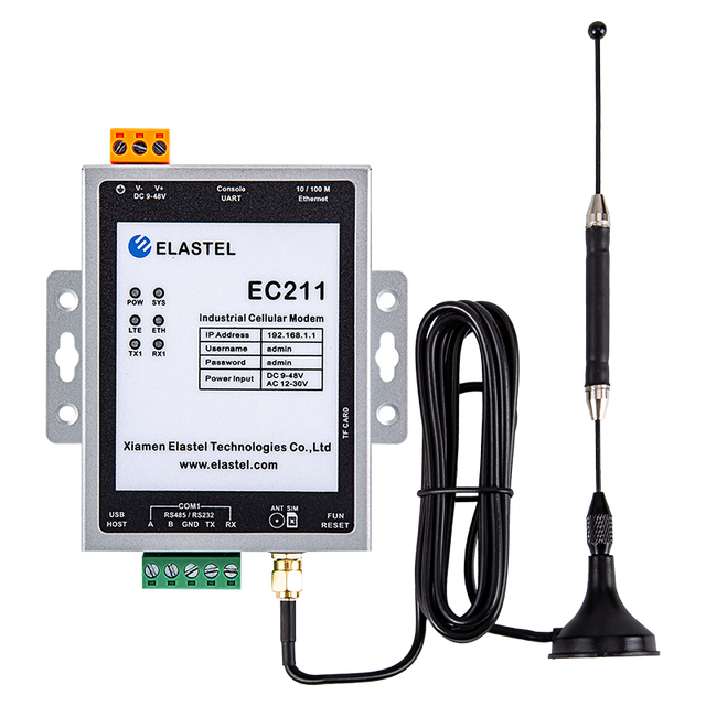 Industrial Grade GSM 4G Ethernet RS232 RS485 Modbus RTU TCP MQTT BACnet OPC UA Protocol Gateway Elastel Manufacturer