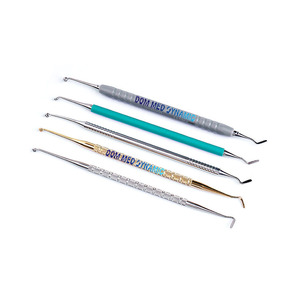 Kit de 5 instruments de restauration dentaire en résine composite : spatules de modelage, support de photopolymérisation, outils de dentisterie réutilisables - Product Image 1