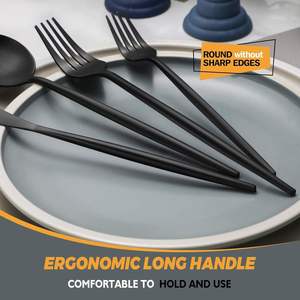 Durable Stainless Steel Cutlery Set Western Style Mirrored <b>Flatware</b> Fork Spoon Dinnerware Tableware for Home Kitchen At Low Cost - Product Image 4