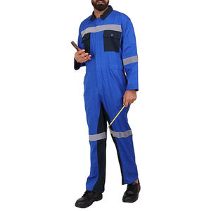 Industrial Fireproof Safety Dangri Coverall Premium Polyester Workwear <b>Overall</b> Uniform <b>for</b> <b>Men</b> Women OEM Wholesale Manufacturer - Product Image 1