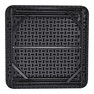 Tavolo da Mahjong Quadrato Portatile per 4 Giocatori con 4 Portabicchieri e 4 Vassoi Porta Chip, Pieghevole, per Giochi di Carte da Interno, 1 Set - Product Image 3