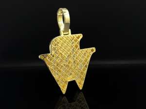 Pendentif Hip Hop Trap personnalisé en acier inoxydable avec un aspect de diamant CZ - Product Image 4