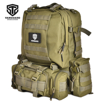 Sac à dos tactique Molle en polyester 900D de 40L, fabriqué en Indonésie, pour la randonnée, la chasse et les activités sportives de plein air