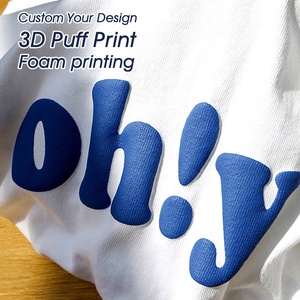 Camiseta Negra Extra Grande con Estampado 3D en Espuma Azul 'I Don't Speak', Estilo Urbano, Manga Corta, Cuello Redondo, para Hombre - Product Image 5