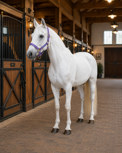 Harnais de Selle Original Lavender pour Cheval, Réglable, en Matière PP, Boucles Dorées - Product Image 6