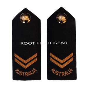 Insignia de hombro de alta calidad para uniforme australiano, parche de primera calidad con diseño bordado personalizado, insignia de grado. - Product Image 4