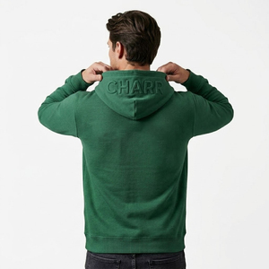 Sweat-shirt à logo gaufré de haute qualité, sweat-shirt personnalisé surdimensionné, sweat-shirt blanc à impression 3D gaufrée pour hommes - Product Image 1