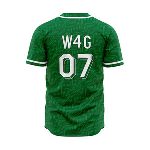 Camiseta de Béisbol Personalizada para Hombre, con Botones, Transpirable, de Secado Rápido, Antibacterial, con Logotipo Personalizado - Product Image 5