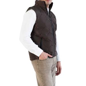 Men Insulated Puffer Vest Winter Sleeveless Quilted Jacket Warm Lightweight Body <b>Warmer</b> Outdoor OEM Supplier - Product Image 1