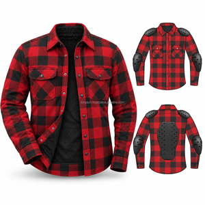 Motorbike <b>Flannel</b> Shirt With Kevlar Lining Durable Construction And Comfortable Fit Designed For Riding & Everyday Outdoor Wear - Product Image 6