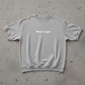 Custom Printed Men's Short Sleeve T-Shirt O-Neck Regular Fit Solid Color Casual Jersey Fabric Front <b>Logo</b> - Product Image 5