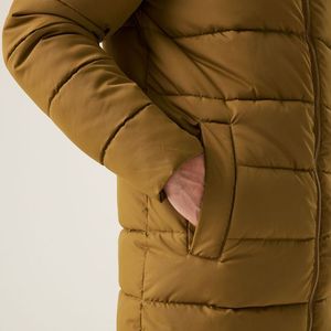 Veste longue matelassée unisexe personnalisée, veste d'hiver pour l'extérieur, à capuche, isolée, rembourrée en coton, fermeture éclair, chaude, style bomber, patchwork - Product Image 5