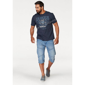 T-shirt d'été à manches courtes pour homme avec logo personnalisé imprimé, 100 % coton, respirant et léger, vêtement décontracté - Product Image 3