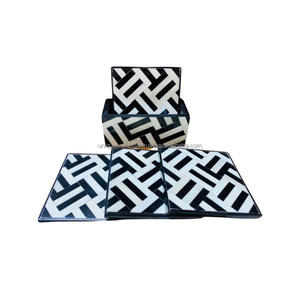 Sous-verre à thé en incrustation d'os personnalisé de luxe fait à la main sans danger pour un usage domestique indien - Product Image 6