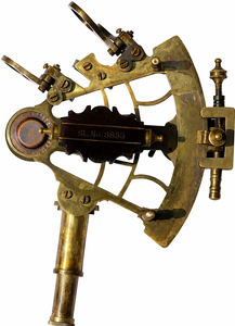 Sextant Nautique en Laiton Vintage, Instrument de Navigation Maritime, Télescope Décoratif de Collection, Sextant pour Décoration Marine, Cadeau - Product Image 2