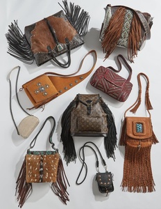 Sac à bandoulière de luxe en cuir véritable avec boucle et franges, modèle 2026, pour femmes, de marques célèbres, vente chaude - Product Image 2