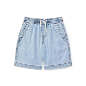 Shorts Bermuda décontractés pour hommes en toile de coton rose 220g, avec logo frontal, taille mi-haute élastique, couleur unie, tricotés, respirants et dotés de poches - Product Image 4