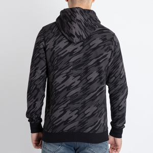 Wholesale Oversized Streetwear Hoodie Men's Full <b>Zip</b> Cotton Fleece Custom Logo Production Men Zipper Hoodides - Product Image 5