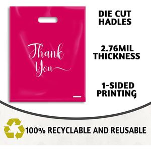 Sacchetti di Plastica per Merci all'Ingrosso, Confezione da 100, Sacchetti Fustellati per Piccole Imprese, Boutique e Regali - Product Image 3