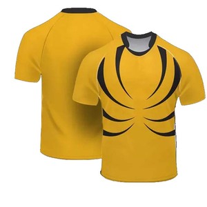 Yellow Black Red <b>Soccer</b> Jersey Men Short Sleeve Crew Neck Moisture Wicking Polyester Sport Apparel Regular Fit All Seasons - Product Image 4