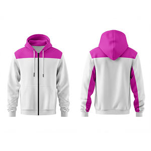 Vente en gros de sweat-shirts à fermeture éclair intégrale, design personnalisé, mélange coton et polyester, chauds pour l'hiver, pour hommes, femmes et jeunes, veste à capuche pour l'entraînement, vêtements de sport - Product Image 5