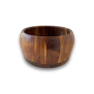 Tazón de servir de madera de acacia de diseño personalizado para el hogar, hotel, restaurante, tazón para frutas y sopa, tazón de servir de madera para ensalada y plato. - Product Image 5