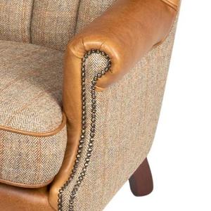Sofá Chesterfield Loveseat de lujo moderno de cuero genuino de alta calidad con nueva tela Buff, muebles de sala de estar de lujo más nuevos - Product Image 4