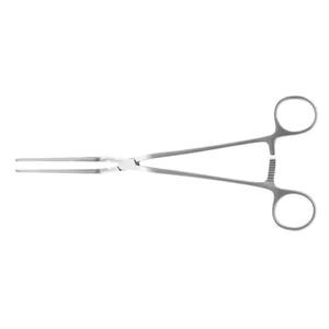 Pince à éponges Rampley, articulation box joint, mâchoires droites dentées, 178 mm, en acier inoxydable chirurgical, fabrication par Grip Surgical - Product Image 2