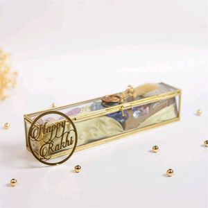 Customized Clear Glass Scroll <b>Box</b> Velvet Invitation Card with Gold Foil Print Elegant Anniversary Gift Scroll Invitation <b>Box</b> - Product Image 1