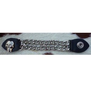 High Quality Keven Impex Skull <b>Chain</b> Leather Vest <b>Extender</b>-Vintage Style Waterproof Low Price USA - Product Image 4