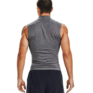 New Stylish Look Sleeveless <b>Compression</b> <b>Shirt</b> <b>Men</b> Breathable Lightweight Running Training Athletic - Product Image 2