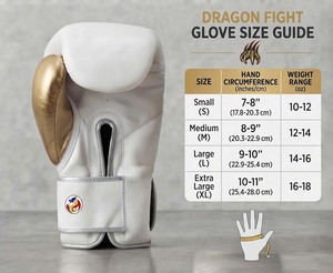 Guantes de Boxeo DF-BGAwy2 de 10 oz con Cierre de Velcro, Blancos/Dorados, de Cuero Transpirable, para Sparring, MMA, Kickboxing, Artes Marciales, Entrenamiento, para Adultos - Product Image 6