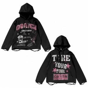 Sweat à capuche zippé intégral pour homme, en polaire mélangée, coupe oversize, thermique, délavé à l'acide, effet usé et décoloré par le soleil - Product Image 1