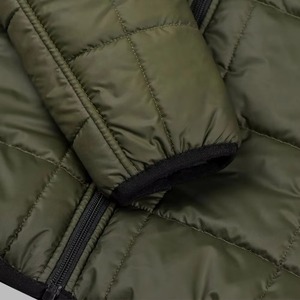 Chaqueta Acolchada con Capucha North-Face Negra Brillante de Alta Calidad con Forro de Algodón para Hombre, Cálida para el Invierno - Product Image 6