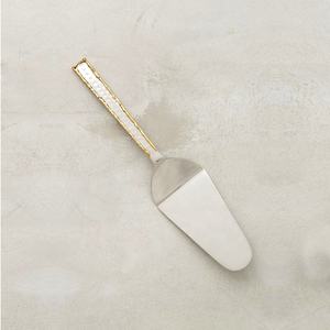 Ensemble d'ustensiles de service ensembles d'ustensiles de cuisine plaqués or brindille d'or avec poignée de bourgeons couverts serveur de gâteau - Product Image 6