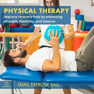 Pelota de Pilates de 9 Pulgadas con Bomba para Estabilidad, Terapia de Core, Barre, Yoga y Fisioterapia - Product Image 3