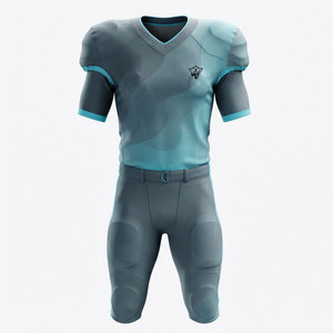 Uniforme de Fútbol Americano Personalizado, Jersey de Alto Rendimiento, Pantalones de Fútbol, Tela de Poliéster Ligera y Transpirable para Profesionales - Product Image 1