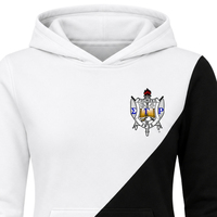 Sweat-shirt à capuche personnalisé pour femme, 2 panneaux croisés, sans cordon de serrage, en molleton doux, décontracté, OEM ODM, vente en gros de vêtements