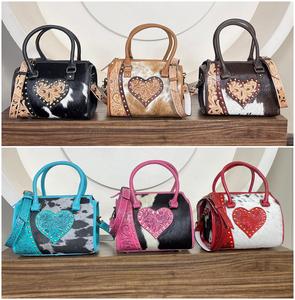 Sacs de voyage de luxe haut de gamme en cuir de vachette véritable faits à la main, prix de gros, designs OEM, doublure en nylon, unisexe - Product Image 5