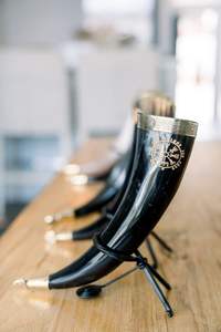 Chope à bière en corne, chope viking en corne, corne à boire nordique - Product Image 2