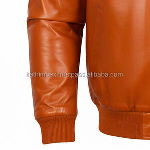 แจ็กเก็ตบอมเบอร์แฟชั่นผู้ชายหนังแนวสตรีทสูงระบายอากาศน้ำหนักเบาทนทานสำหรับใช้งานกลางแจ้งหรือลำลอง - Product Image 5