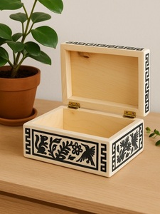 Caja con incrustaciones de hueso, organizador decorativo hecho a mano con patrones intrincados para joyería, accesorios, coleccionables, recuerdos - Product Image 1