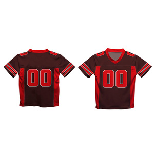 Maillot de football américain personnalisé de haute qualité, manches courtes, respirant, séchage rapide, meilleur prix, faible MOQ - Product Image 1